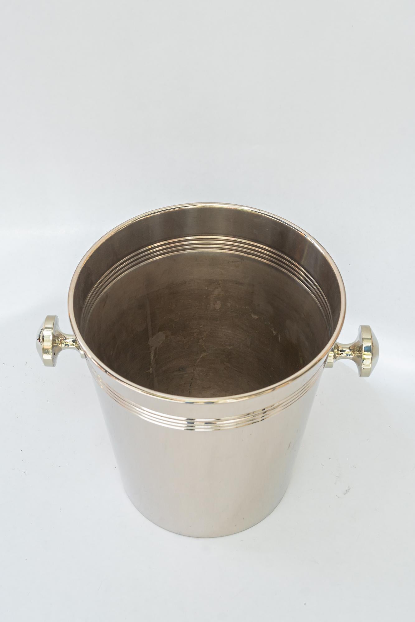 Polished Berndorf Champagne Bucket Round, 1920s 'Alpaca ' For Sale