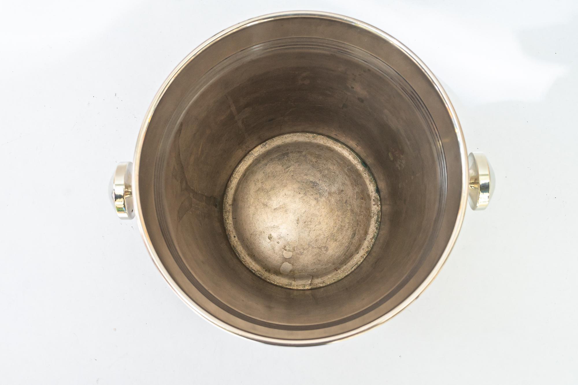 Berndorf Champagne Bucket Round, 1920s 'Alpaca ' In Good Condition For Sale In Wien, AT