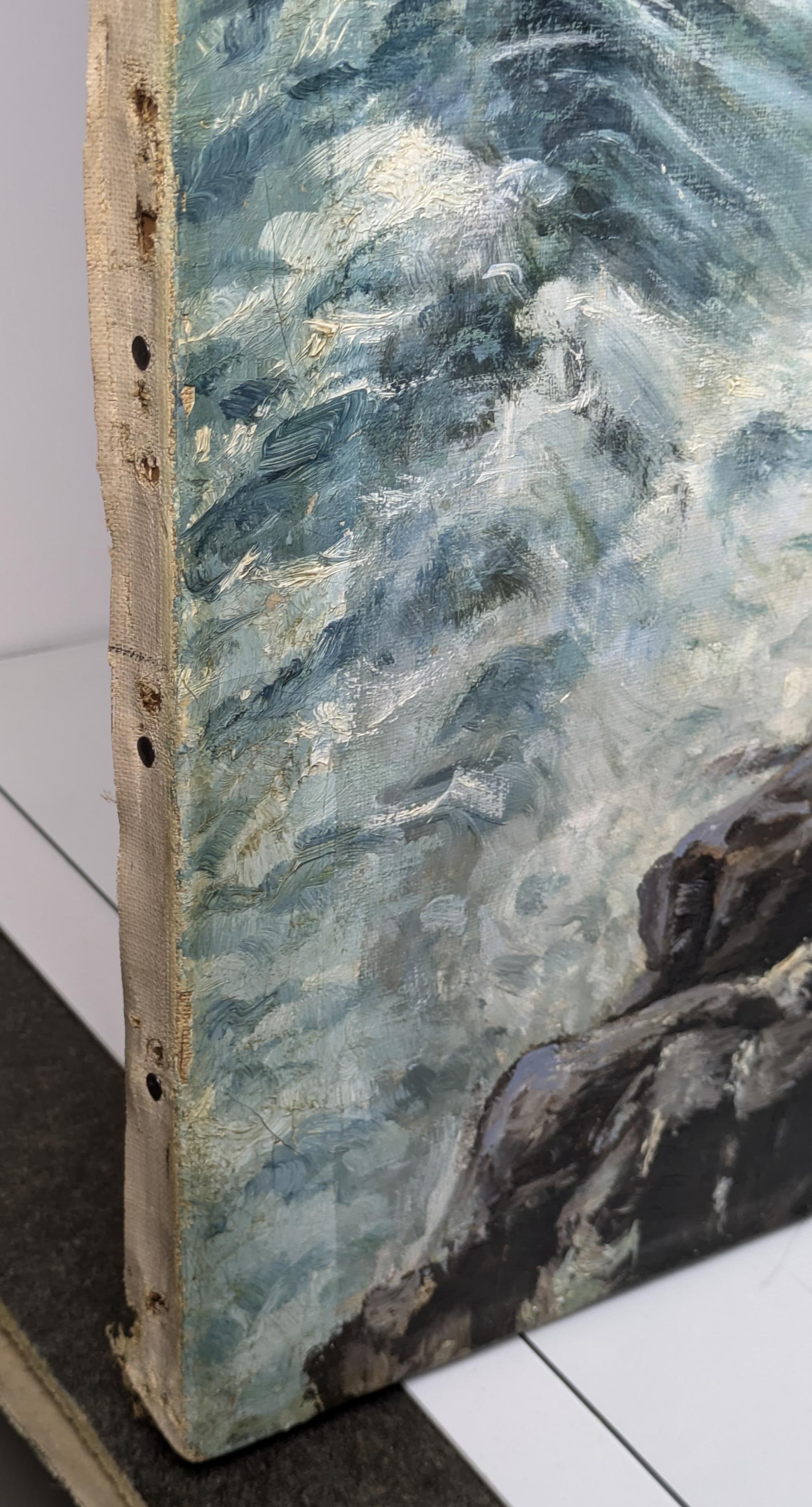 Peinture à l'huile scandinave du célèbre artiste finlandais 19ème siècle 4
