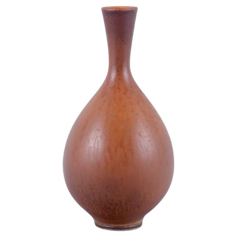 Berndt Friberg (1899-1981) for Gustavsberg. Miniature ceramic vase, mid-20th C. For Sale