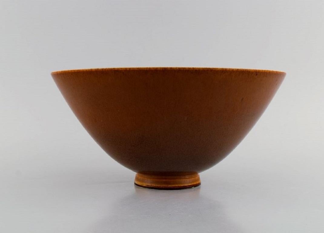 Scandinavian Modern Berndt Friberg '1899-1981' for Gustavsberg Studio, Bowl in Glazed Ceramics For Sale