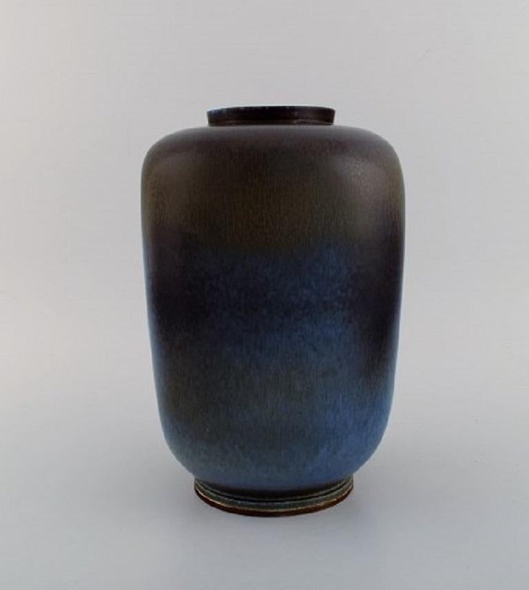 Scandinavian Modern Berndt Friberg for Gustavsberg Studiohand, Large Vase, 1968