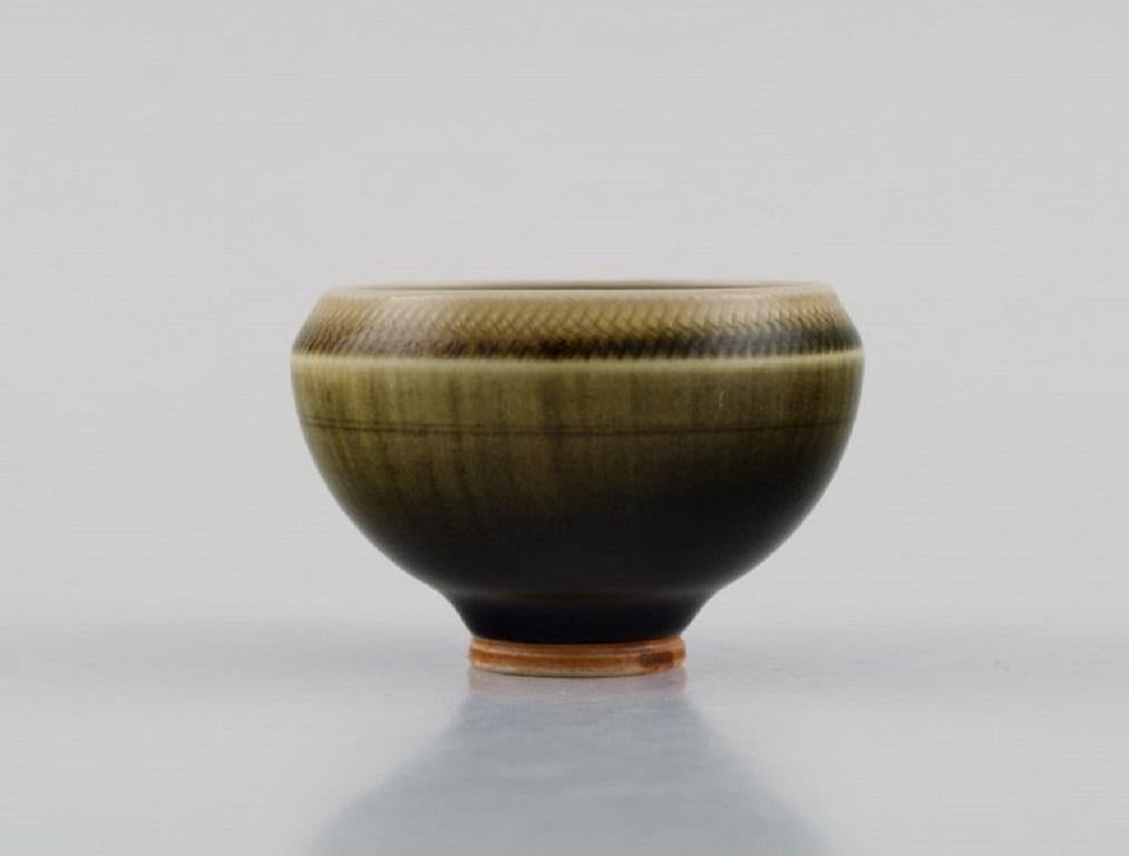 Scandinavian Modern Berndt Friberg '1899-1981' for Gustavsberg Studiohand, Miniature Bowl, 1960s/70s