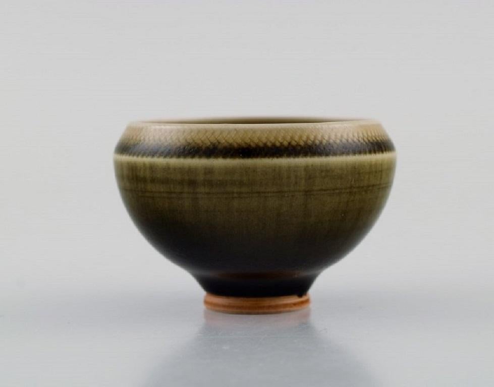 Danish Berndt Friberg '1899-1981' for Gustavsberg Studiohand, Miniature Bowl, 1960s/70s