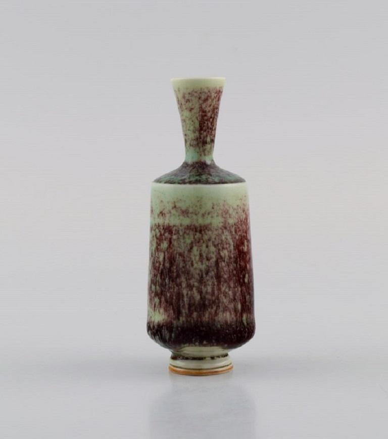 Scandinavian Modern Berndt Friberg for Gustavsberg Studio, Miniature Vase, 1970s For Sale