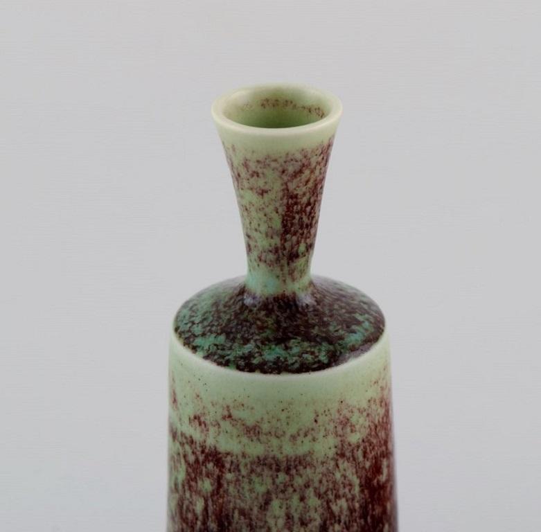 Swedish Berndt Friberg for Gustavsberg Studio, Miniature Vase, 1970s For Sale