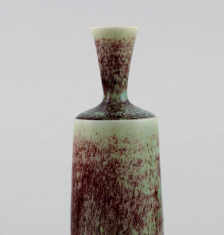 Glazed Berndt Friberg for Gustavsberg Studio, Miniature Vase, 1970s For Sale