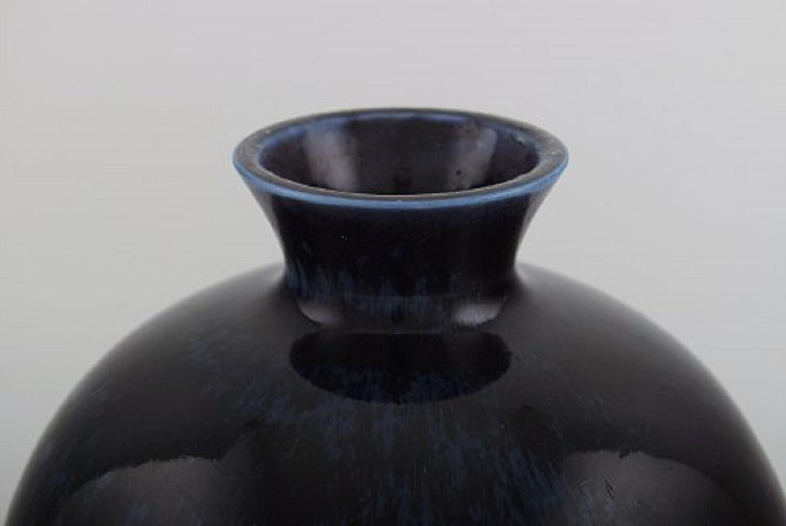 Late 20th Century Berndt Friberg for Gustavsberg Studio, Rare Vase in Stoneware For Sale