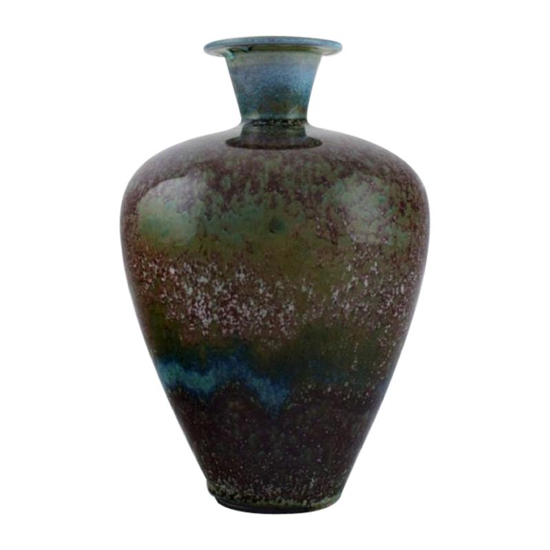 Berndt Friberg '1899-1981' for Gustavsberg Studiohand, Vase in Gazed Stoneware