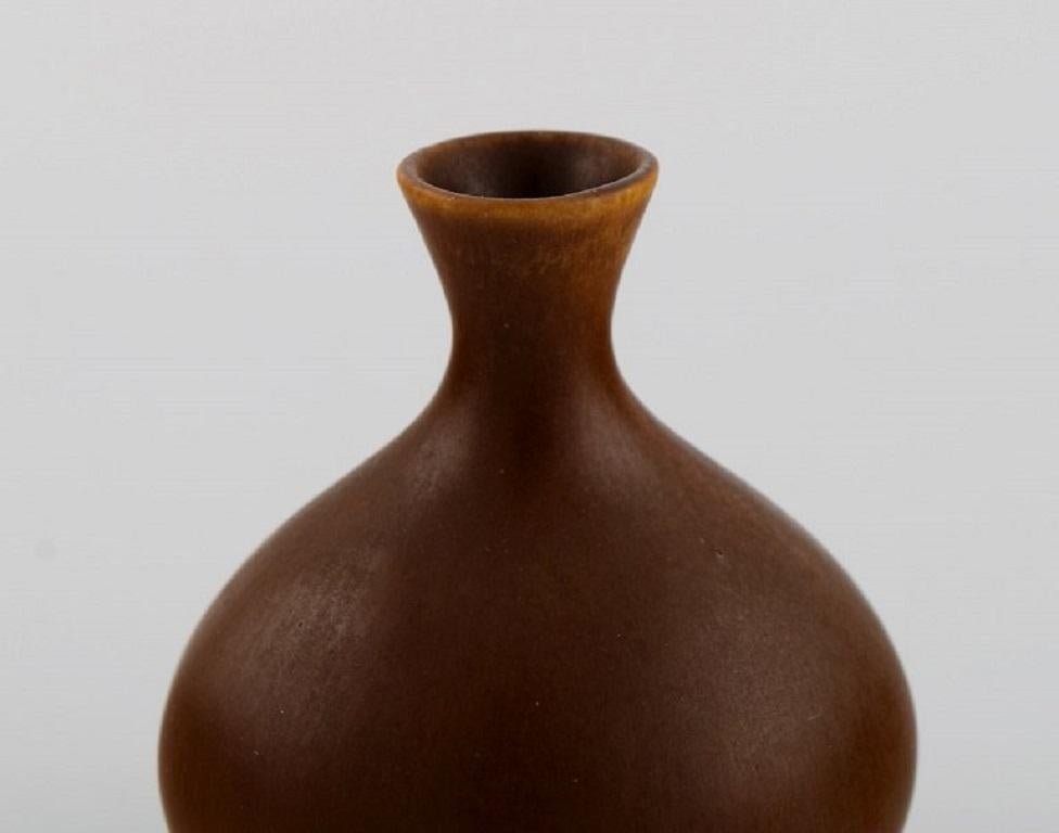Berndt Friberg for Gustavsberg Studiohand, Vase in Glazed Ceramics In Excellent Condition In Copenhagen, DK