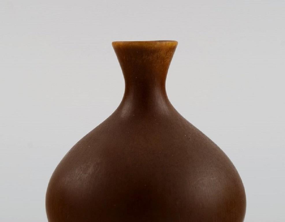 Mid-20th Century Berndt Friberg for Gustavsberg Studiohand, Vase in Glazed Ceramics