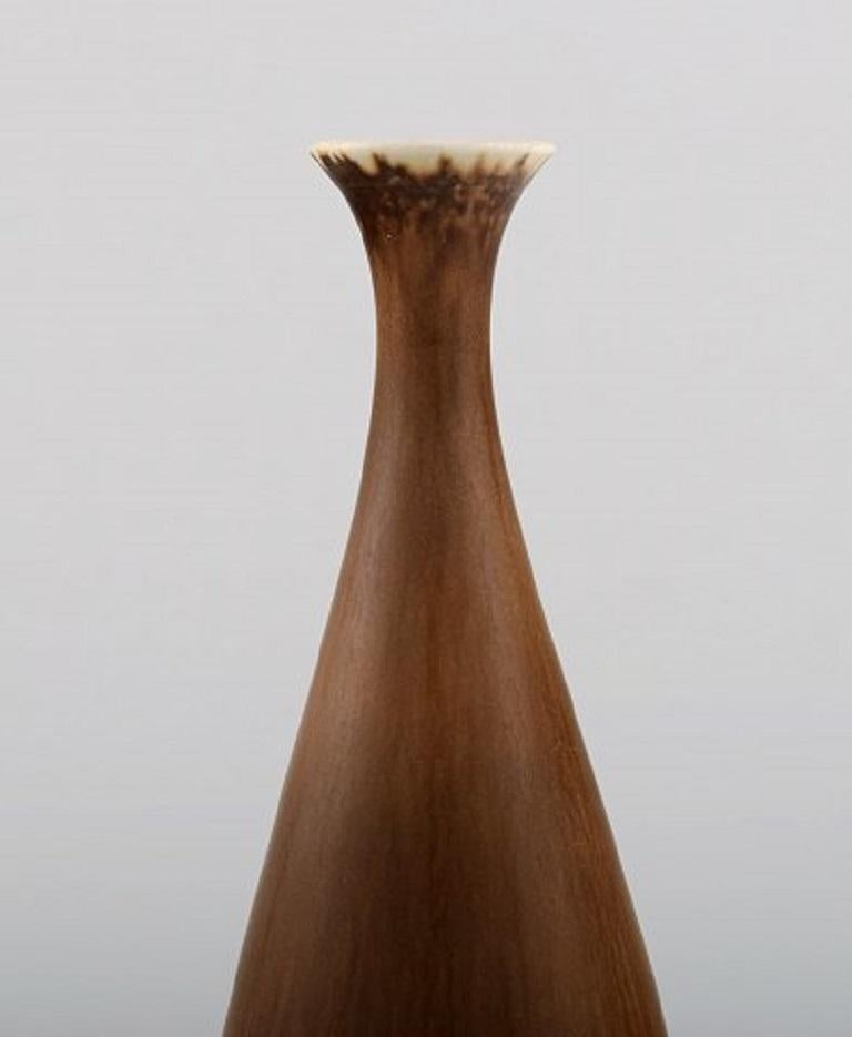 Swedish Berndt Friberg for Gustavsberg Studiohand, Vase in Glazed Stoneware
