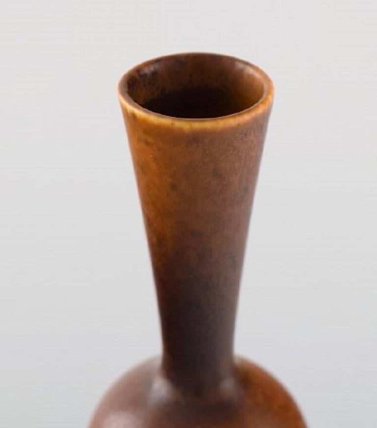 Berndt Friberg for Gustavsberg Studiohand, Vase in Glazed Stoneware In Excellent Condition In Copenhagen, DK