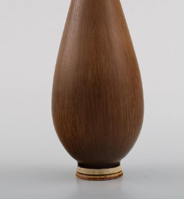 Berndt Friberg for Gustavsberg Studiohand, Vase in Glazed Stoneware In Excellent Condition In Copenhagen, DK