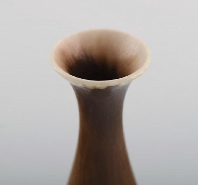 Mid-20th Century Berndt Friberg for Gustavsberg Studiohand, Vase in Glazed Stoneware