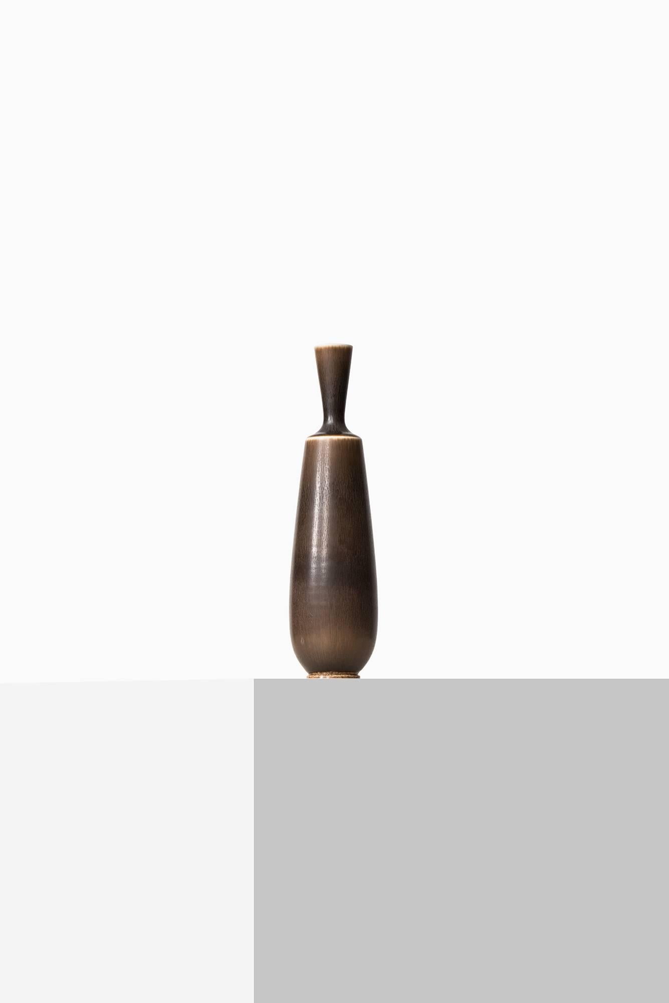 Rare ceramic vase designed by Berndt Friberg. Produced by Gustavsberg in Sweden.