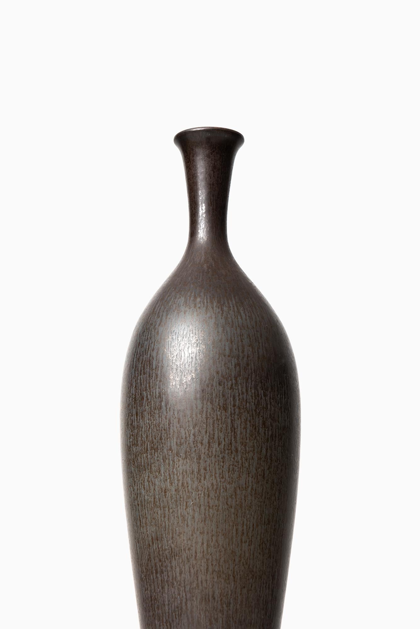 Rare large ceramic vase designed by Berndt Friberg. Produced by Gustavsberg in Sweden.