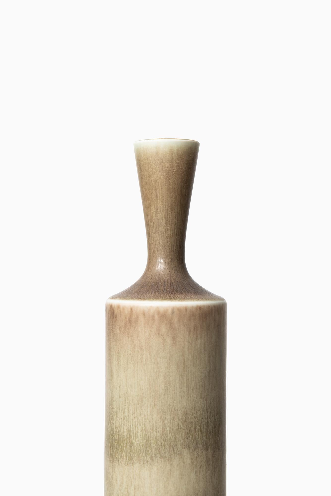 Rare large ceramic vase designed by Berndt Friberg. Produced by Gustavsberg in Sweden.
