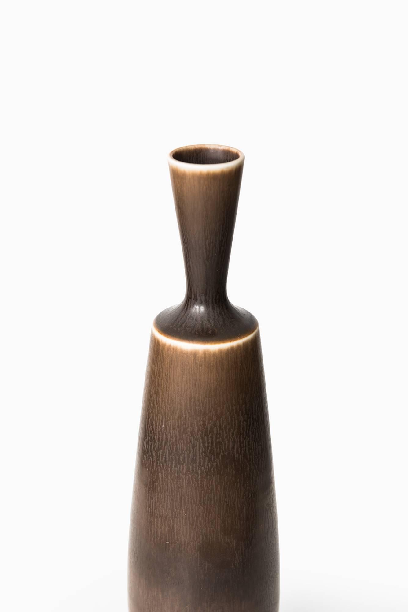 Scandinavian Modern Berndt Friberg Ceramic Vase by Gustavsberg in Sweden