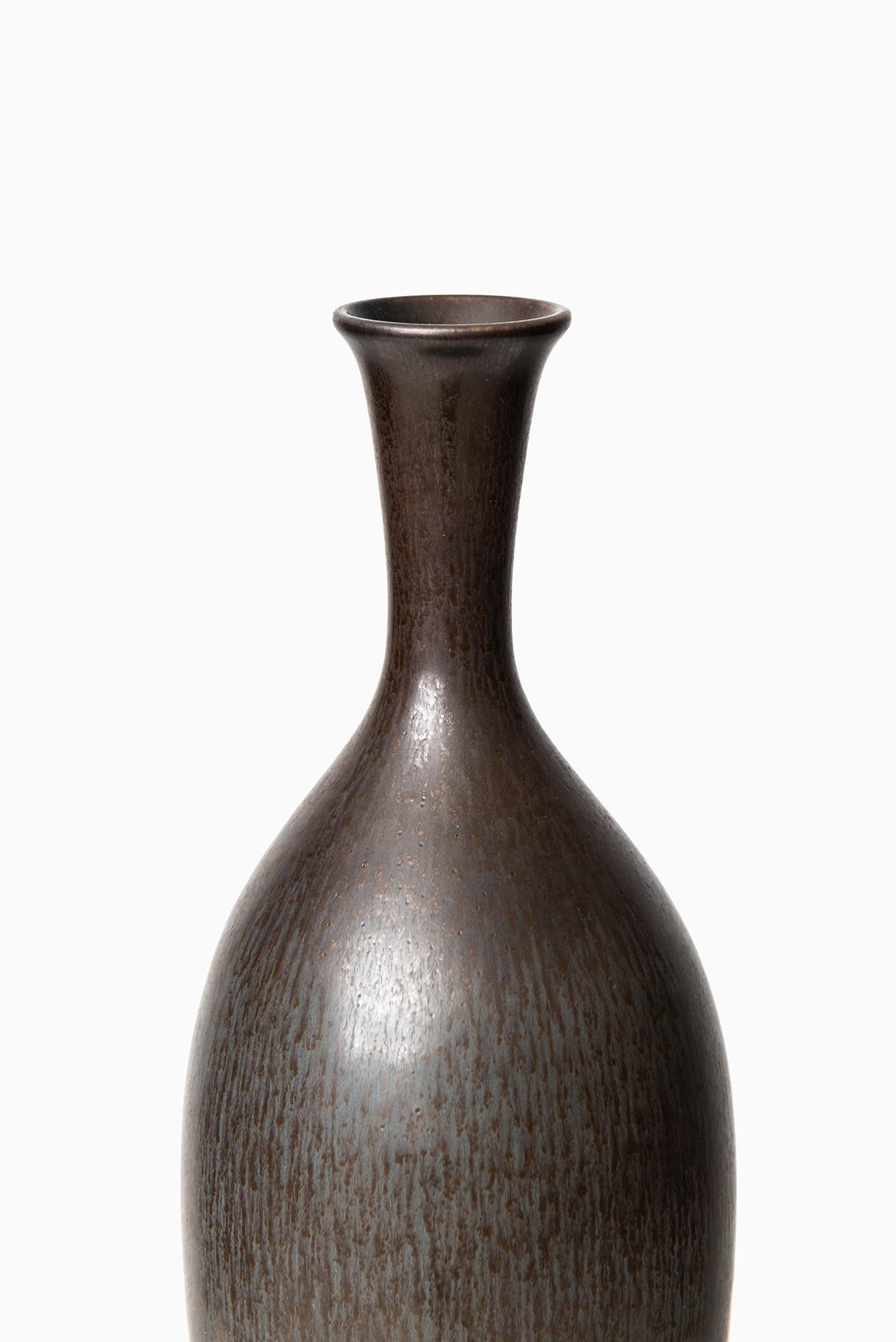 Scandinavian Modern Berndt Friberg Ceramic Vase by Gustavsberg in Sweden For Sale