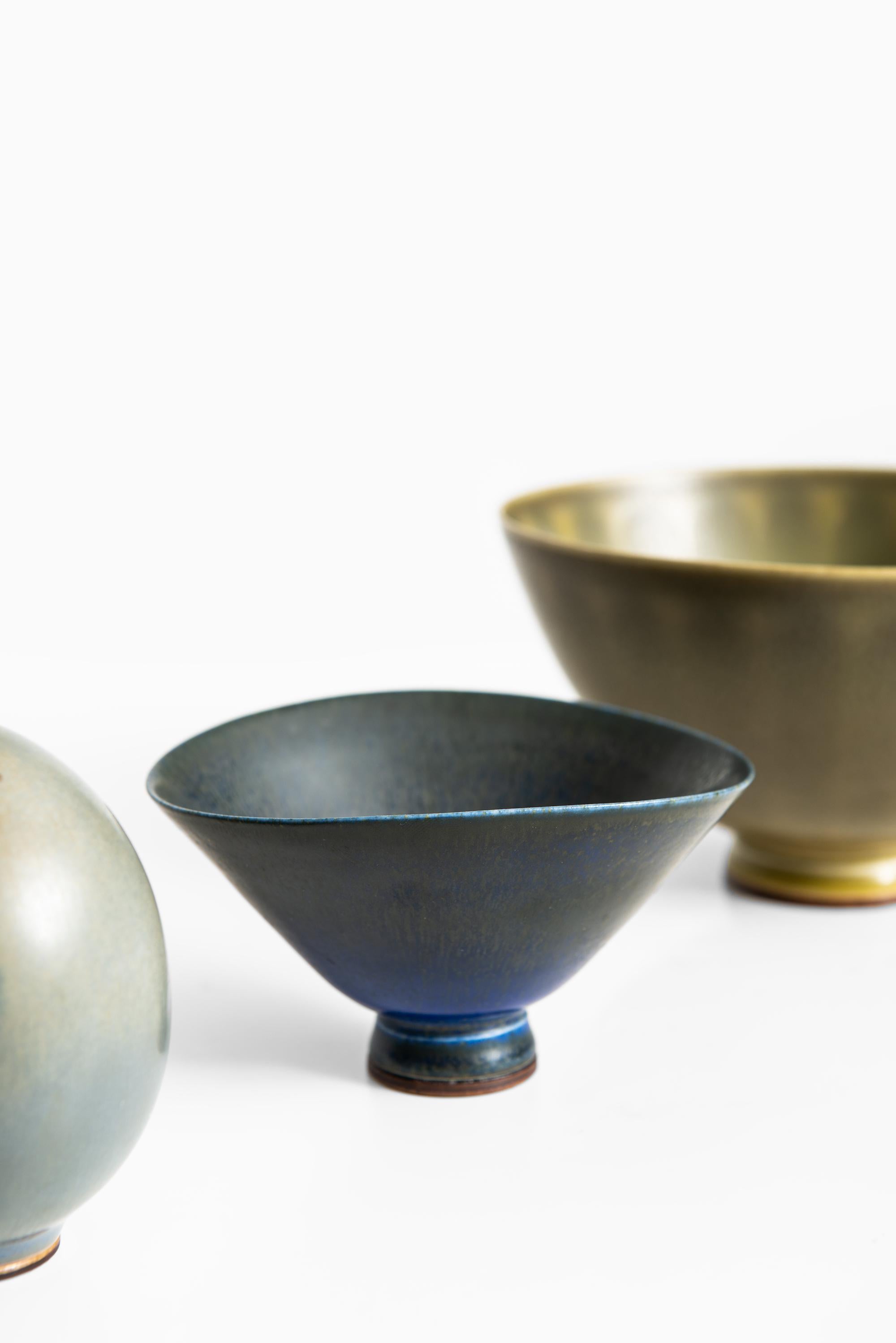 Berndt Friberg Ceramic Vases by Gustavsberg in Sweden 1