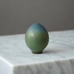 Berndt Friberg, Eggshaped Stoneware Vase, Gustavsberg Studio, Sweden, 1965