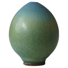 Berndt Friberg, Eiförmige Steingutvase, Gustavsberg Studio, Schweden, 1965