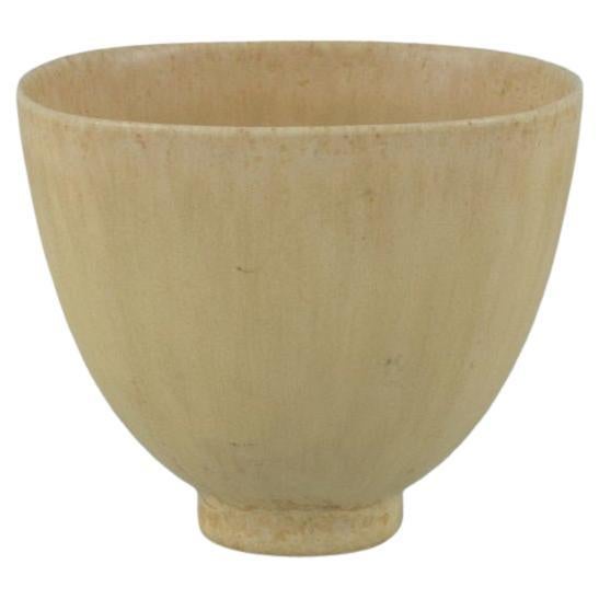 Berndt Friberg for Gustavsberg, Ceramic Vase in Speckled Yellow Glaze, 1960s For Sale