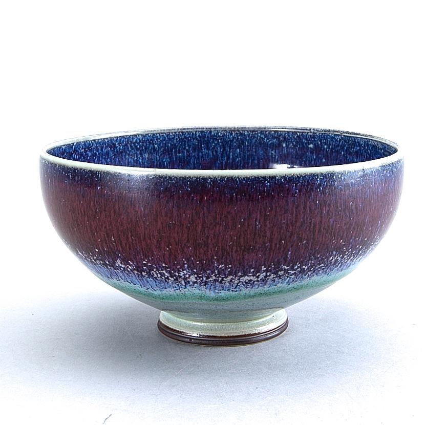 Berndt Friberg for Gustavsberg, Modern Swedish Ceramic Bowl or Vide Poche 1950 In Good Condition For Sale In Paris, FR