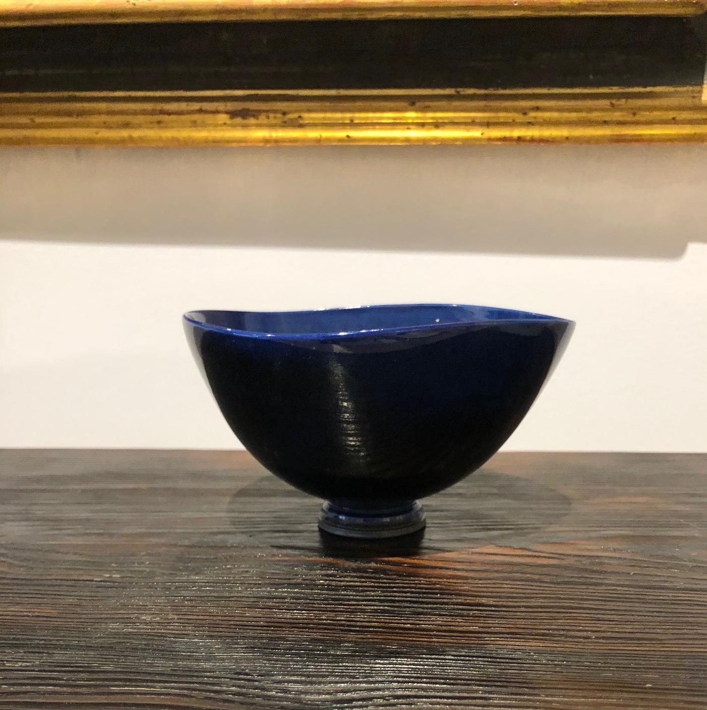 Berndt Friberg for Gustavsberg, Modern Swedish Ceramic Bowl or Vide Poche 1950 For Sale 4