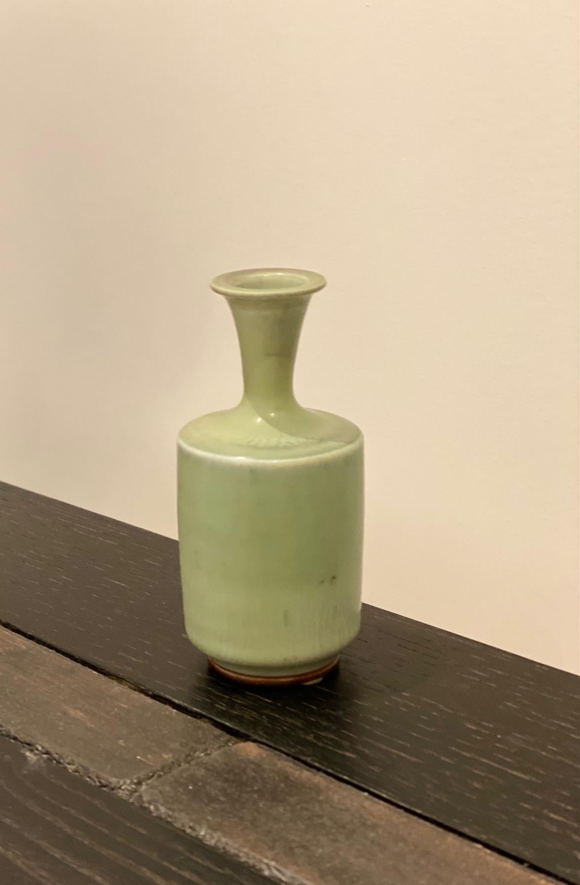 Berndt Friberg for Gustavsberg, Modern Swedish Ceramic Vase 1974 For Sale 2