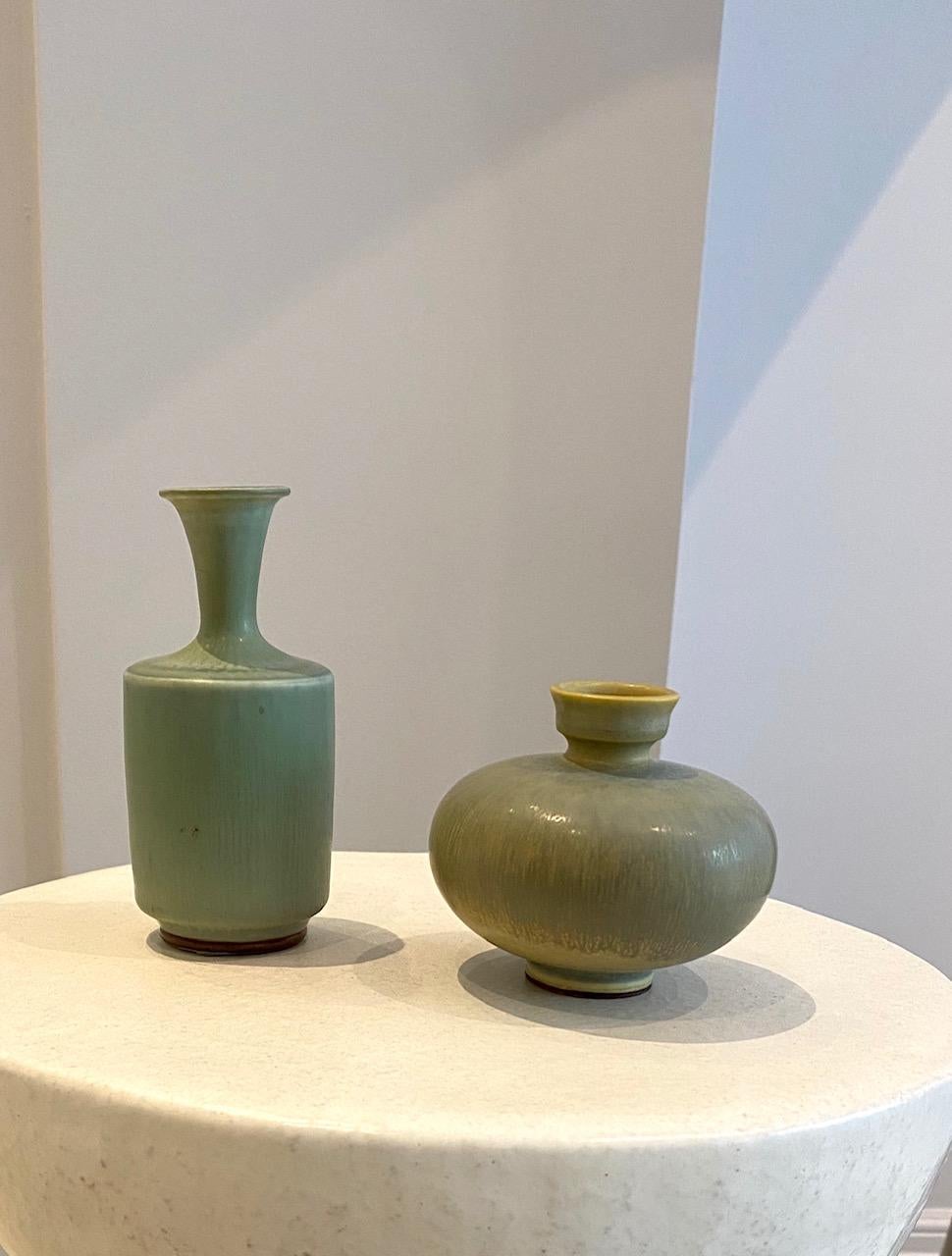 Berndt Friberg for Gustavsberg, Modern Swedish Ceramic Vase 1974 For Sale 4