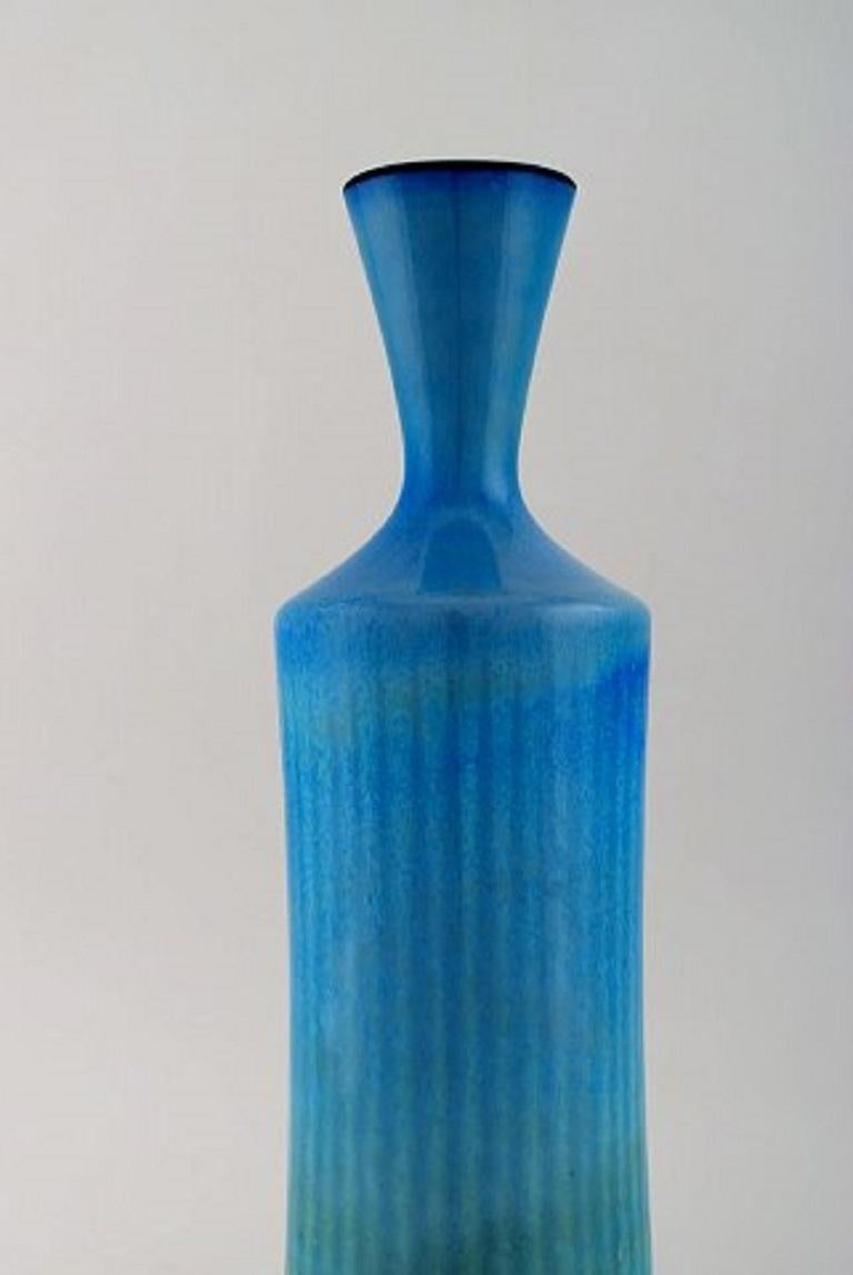 Swedish Berndt Friberg for Gustavsberg Studio Hand, Large Modernist Vase, Dated 1965