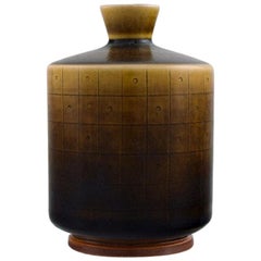 Berndt Friberg for Gustavsberg Studio Hand, Modernist Glazed Ceramic Vase