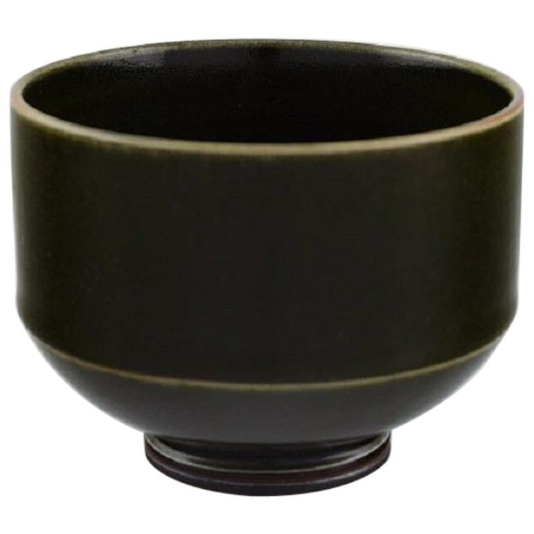 Berndt Friberg for Gustavsberg Studio Hand, Modernist Vase in Glazed Ceramics