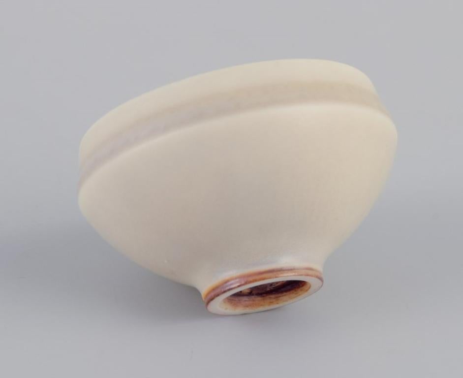 Glazed Berndt Friberg for Gustavsberg Studio. Miniature bowl in glazed ceramic For Sale