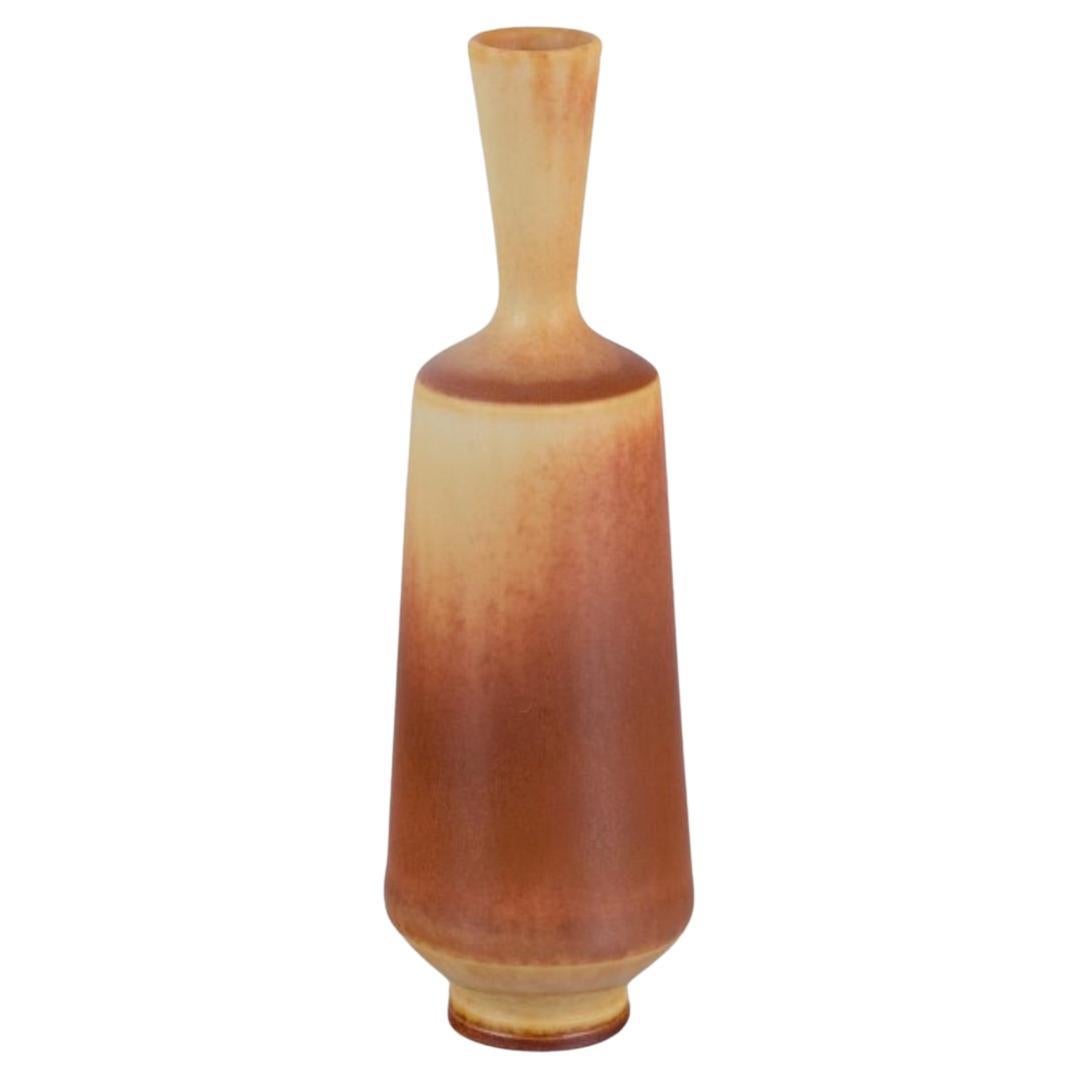 Berndt Friberg for Gustavsberg Studio. Miniature vase with narrow neck.
