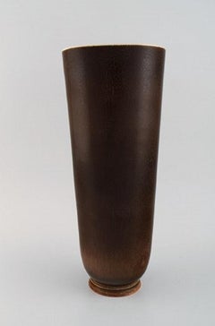 Berndt Friberg for Gustavsberg Studio, Large Vase in Glazed Stoneware