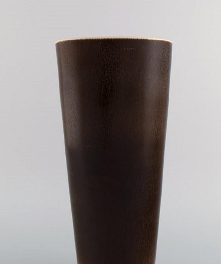Berndt Friberg for Gustavsberg Studio, Large Vase in Glazed Stoneware In Excellent Condition For Sale In Copenhagen, DK