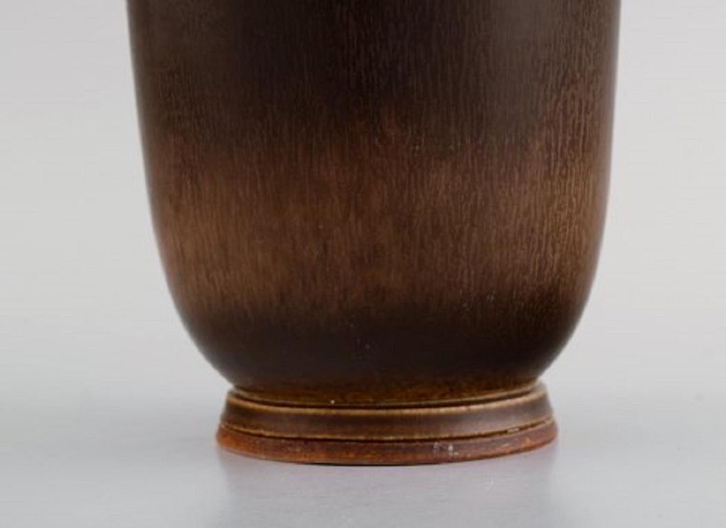 Berndt Friberg for Gustavsberg Studio, Large Vase in Glazed Stoneware For Sale 1