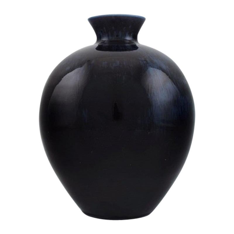 Berndt Friberg for Gustavsberg Studio, Rare Vase in Stoneware