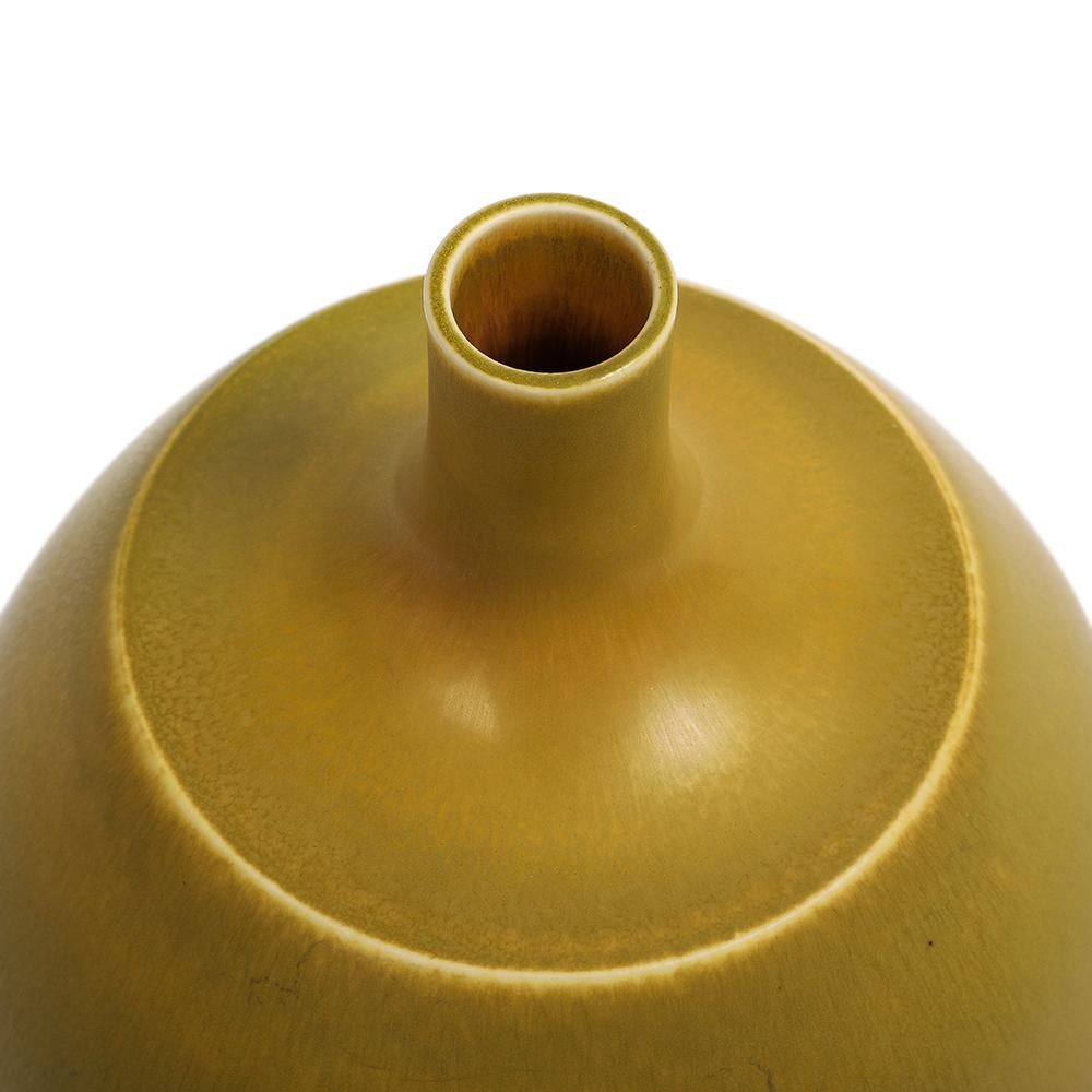 Vaso di Berndt Friberg per Gustavsberg, Gres, Giallo, Firmato in vendita 1