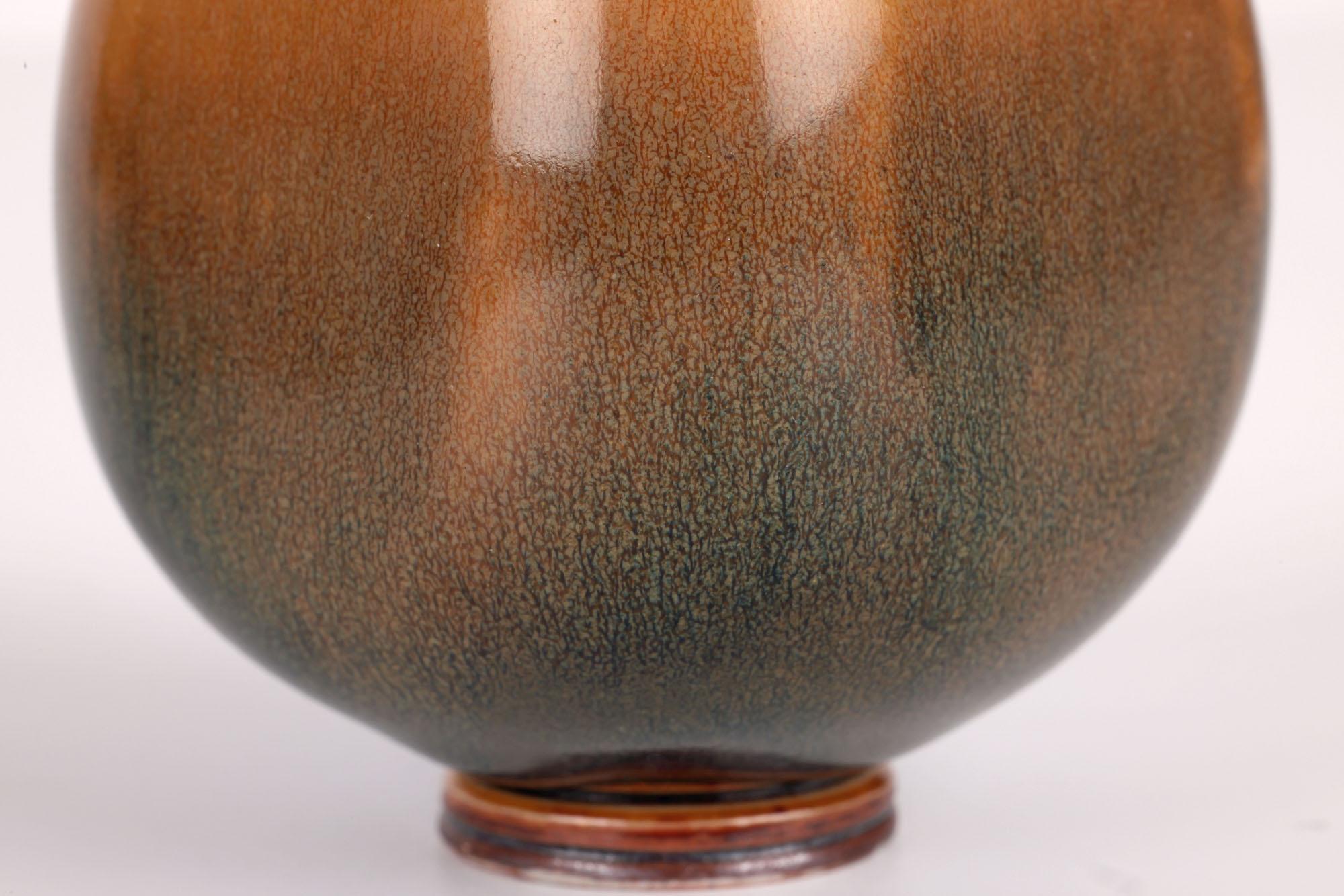 Berndt Friberg Gustavsberg Miniature Square Studio Pottery Vase (Schwedisch) im Angebot