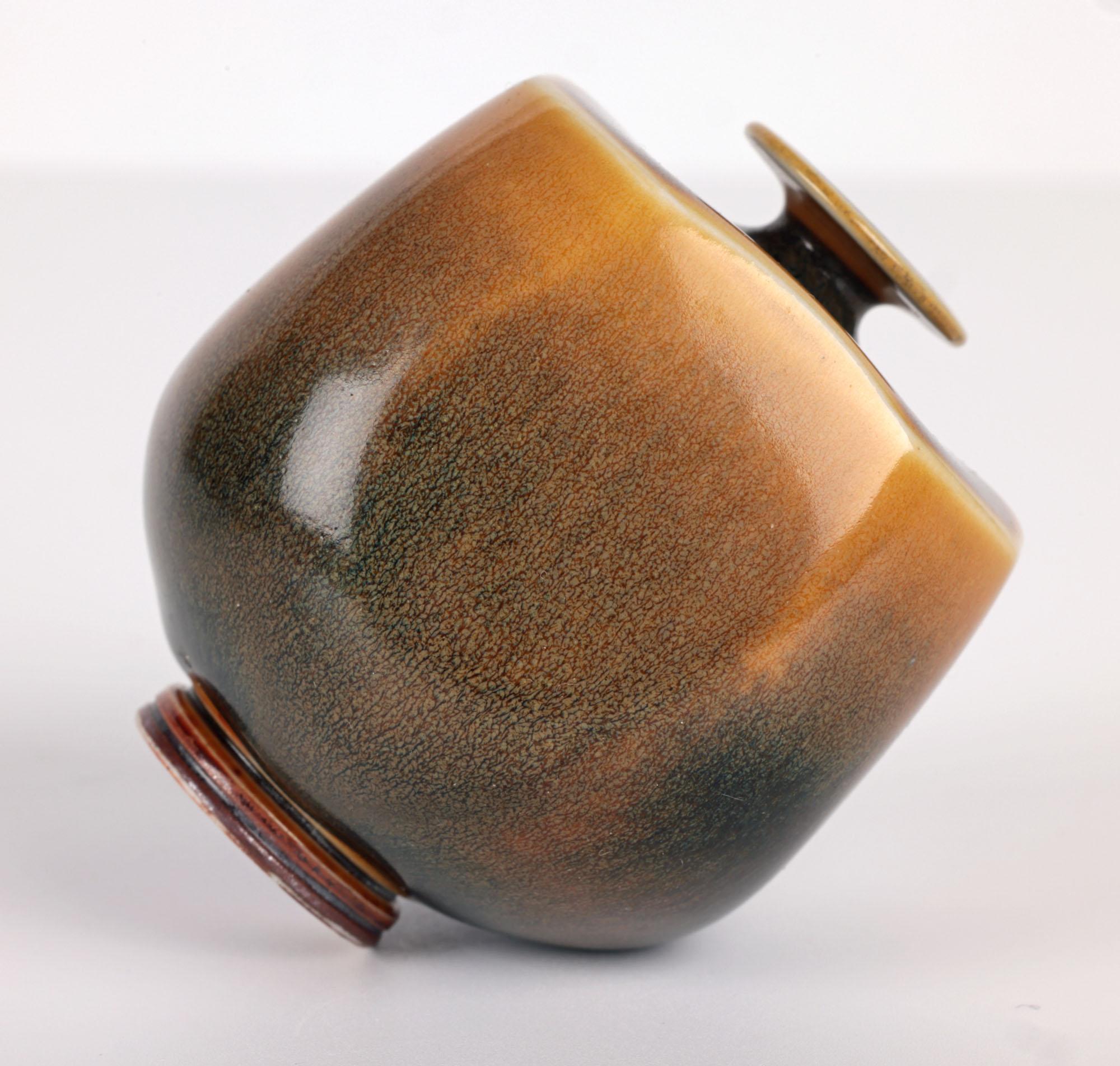 Berndt Friberg Gustavsberg Miniature Square Studio Pottery Vase For Sale 1