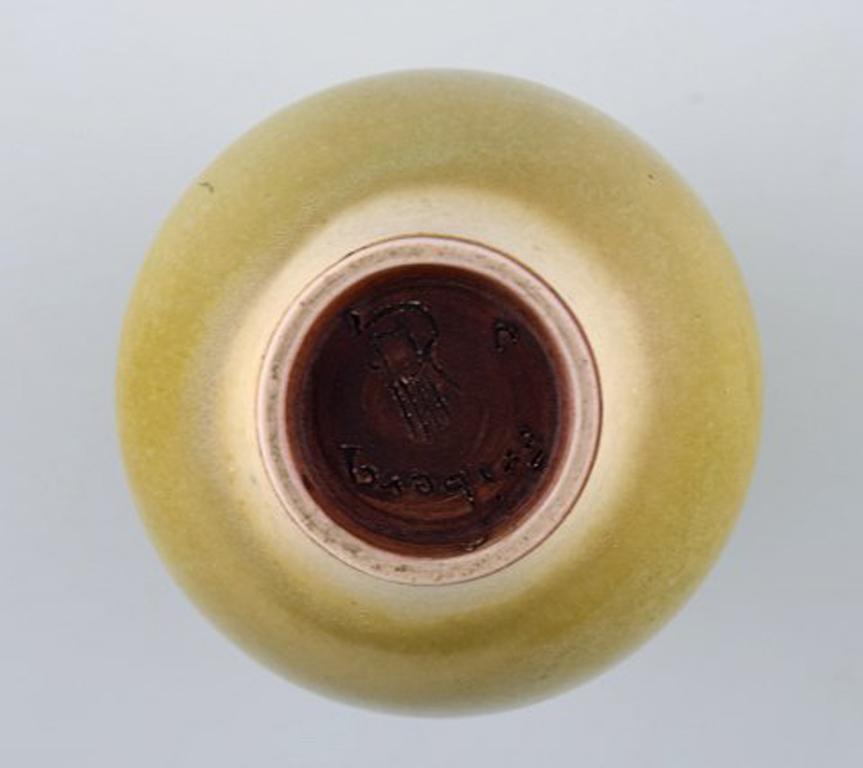 Mid-20th Century Berndt Friberg, Gustavsberg Studio Hand, Rare Pottery Vase, Egg Shaped