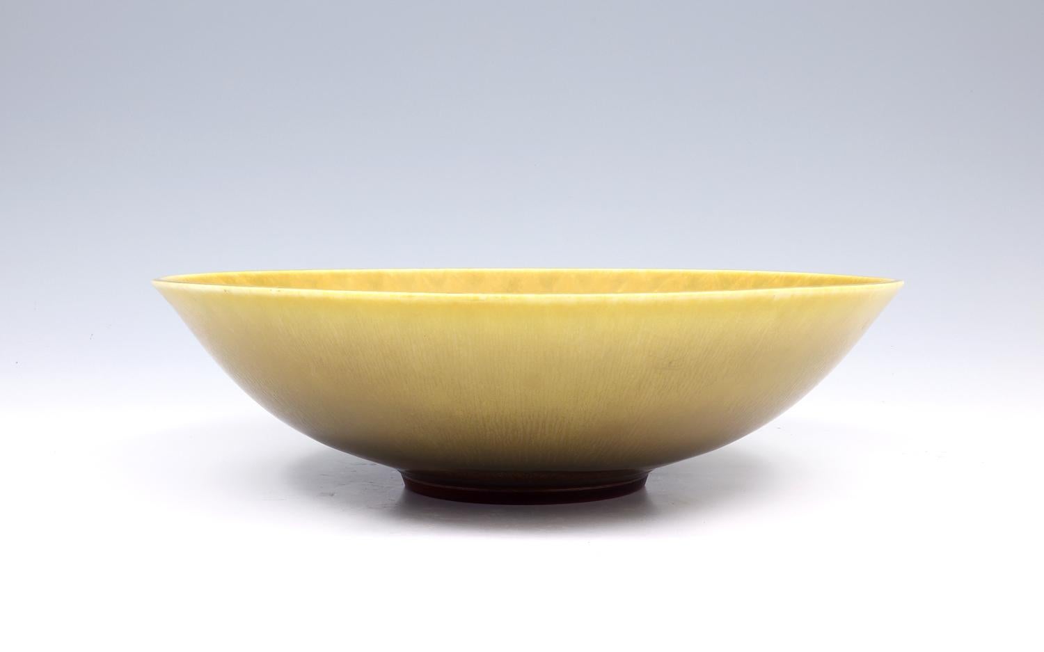 Berndt Friberg, Stoneware Large Bowl with Pattern, Gustavsberg, Sweden 1967 For Sale 3