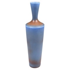 Berndt Friberg, Stoneware Pale Blue Large Vase, Gustavsberg , Sweden 1963