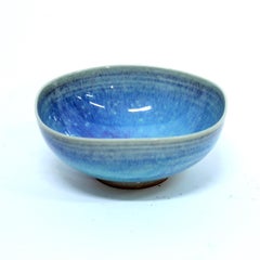 Berndt Friberg, light blue Aniara bowl, Gustavsberg, 1950s