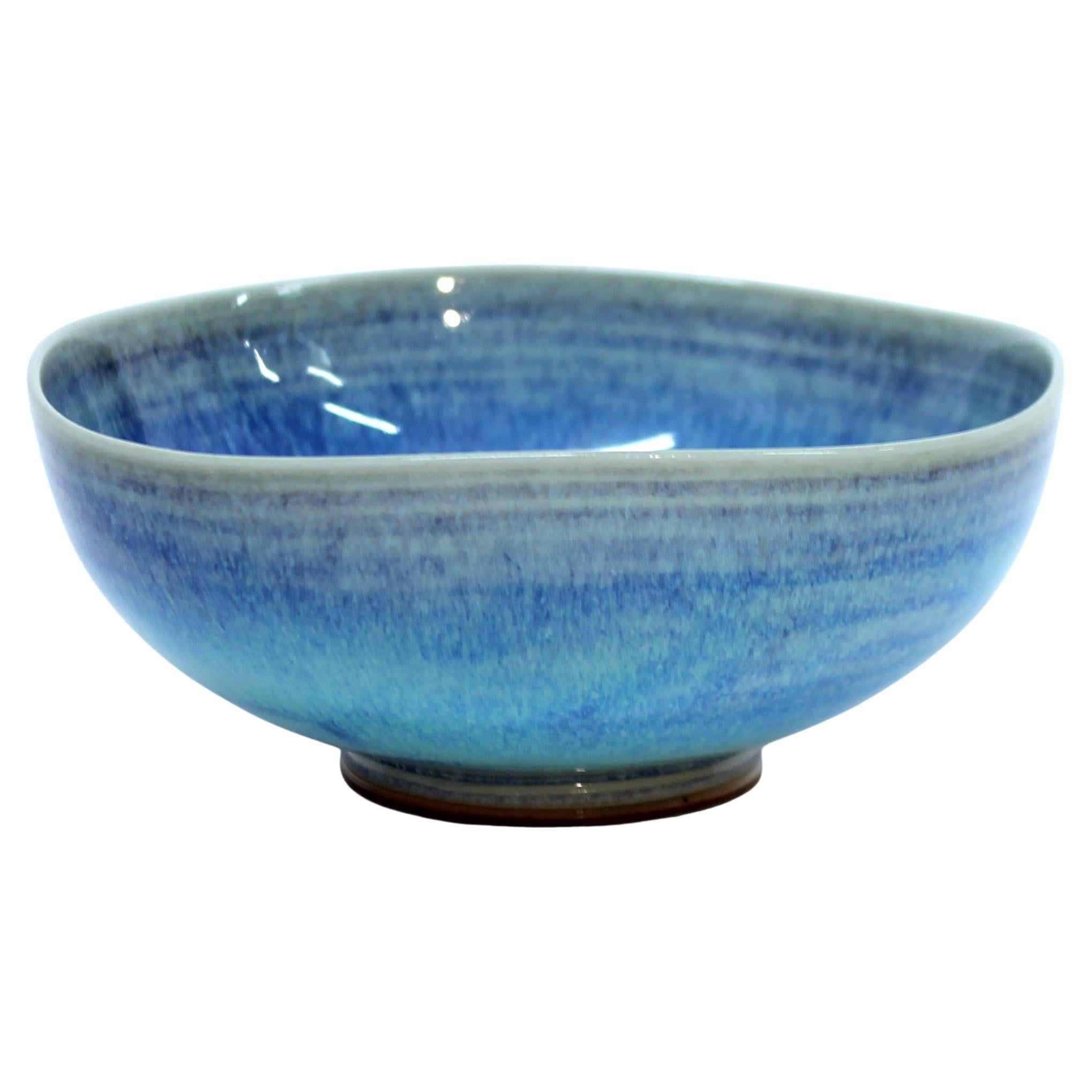 Berndt Friberg, light blue Aniara bowl, Gustavsberg, 1950s en venta