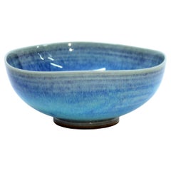 Berndt Friberg, light blue Aniara bowl, Gustavsberg, 1950s